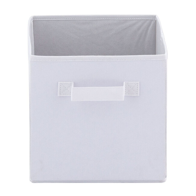 Dream-Living Set van 6 Opvouwbare Opbergdozen  26x26 cm- Wit