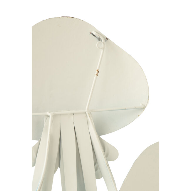 J-Line Wanddecoratie Kwallen IJzerblauw/Wit
