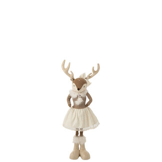 J-Line Moose Telescope + Lady Polyester Beige Small