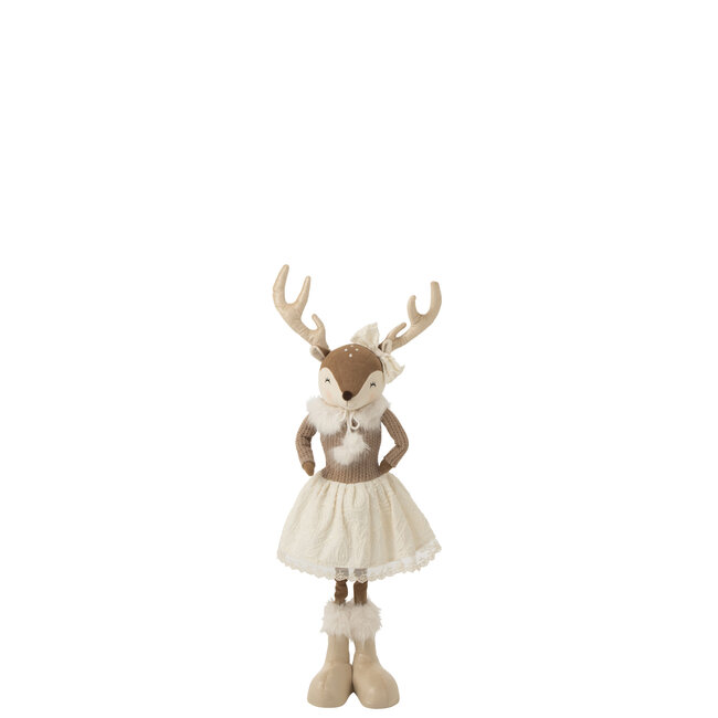 J-Line Moose Telescope + Lady Polyester Beige Small