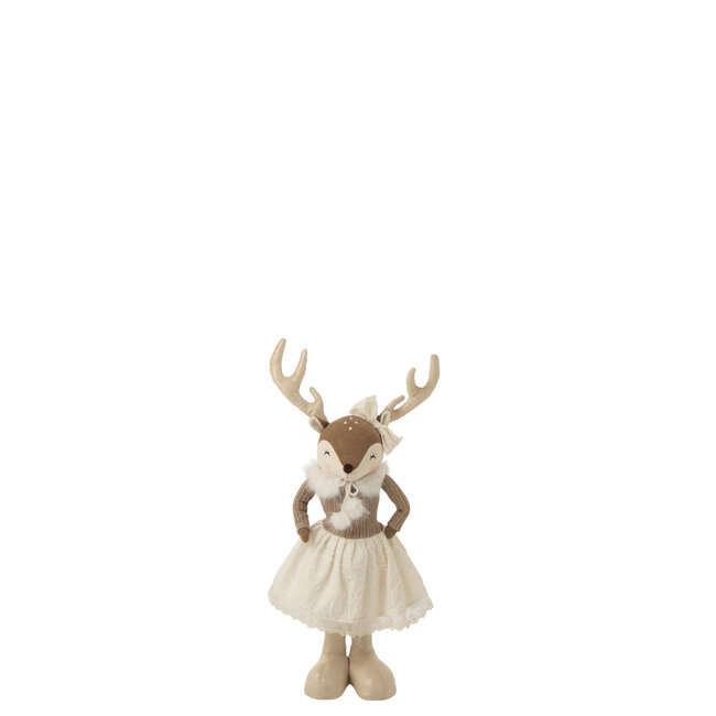 J-Line Moose Telescope + Lady Polyester Beige Small
