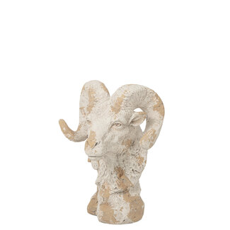 J-Line Sheep Head + Outdoor Magnesium Ecru/Beige