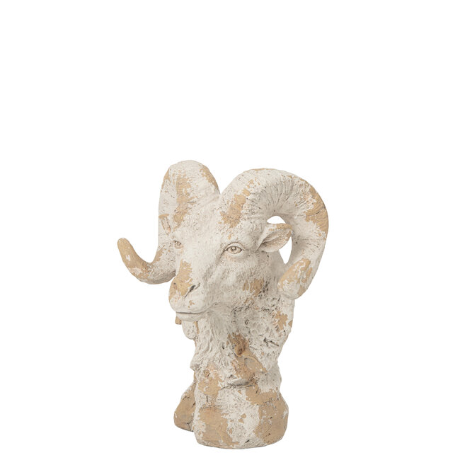 J-Line Sheep Head + Outdoor Magnesium Ecru/Beige