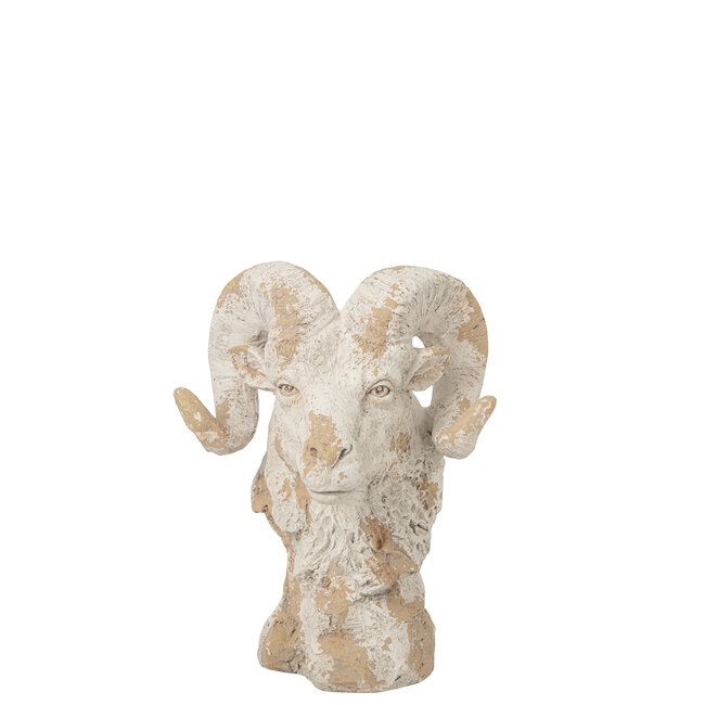 J-Line Sheep Head + Outdoor Magnesium Ecru/Beige