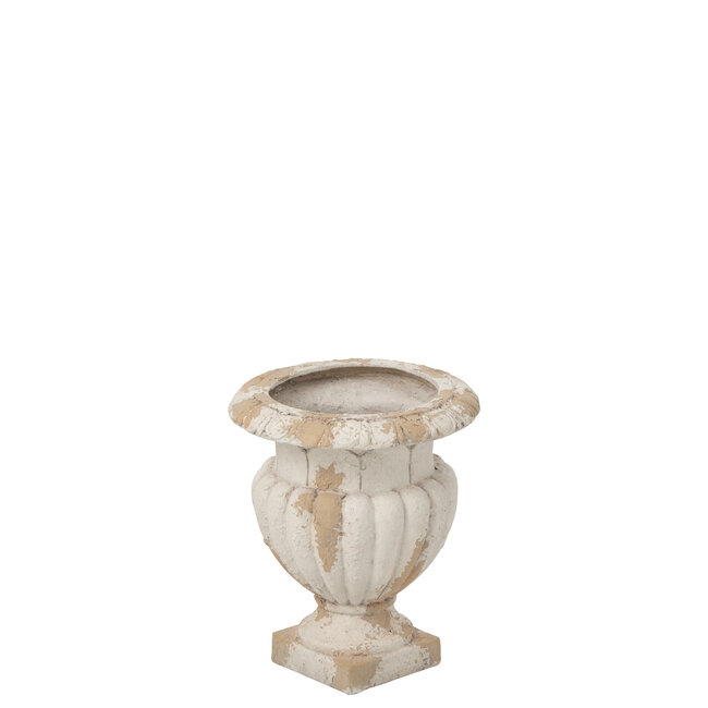 J-Line Bloempot voor buiten Medici Magnesium Ecru/Beige Klein