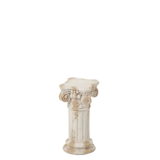 J-Line Sokkel voor buiten, Romeins magnesium, ecru/beige, klein