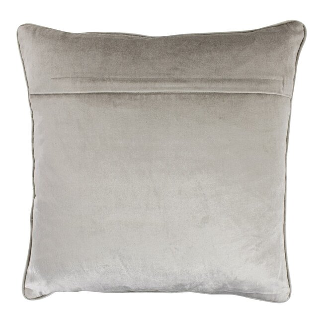 Sierkussen fluweel taupe 45x45cm