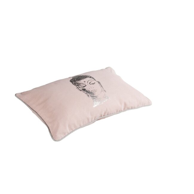 Linen & More Bombay kussen roze 30x50cm