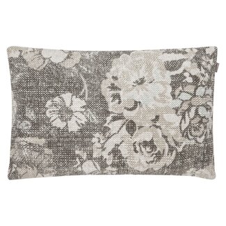 Linen & More Vintage Flower kussen beige 40x60cm