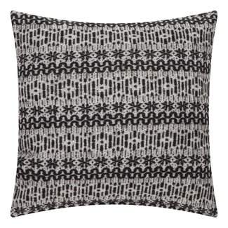 Linen & More New Nordic kussen zwart wit 60x60cm