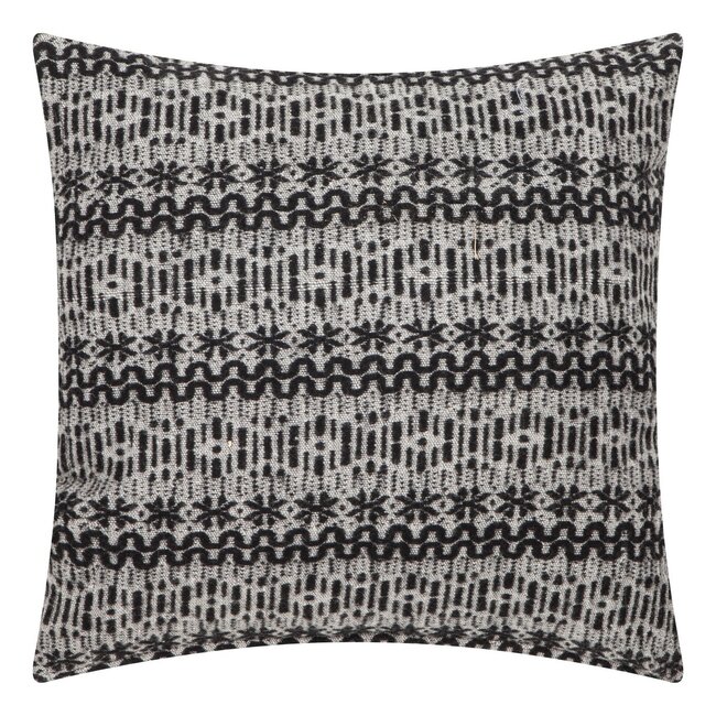 Linen & More New Nordic kussen zwart wit 60x60cm