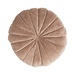 Linen & More Flower kussen taupe dia40x12cm