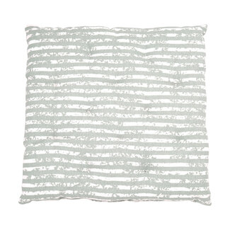 Linen & More Vintage Stripe stoelkussen groen 40x40cm+5cm