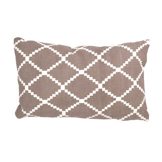 Linen & More Mrs. Graphic kussen bruin 30x50cm