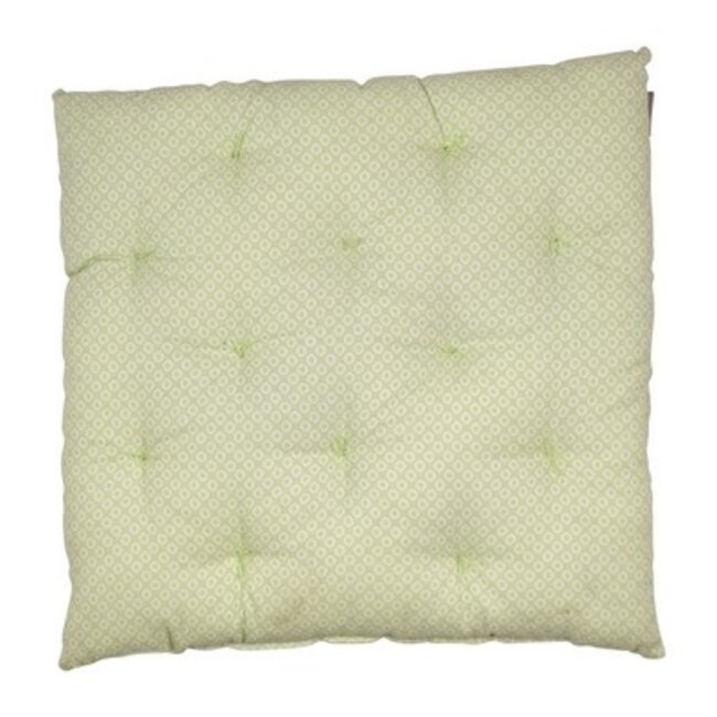 Linen & More Little Diamond stoelkussen geel 40x40cm+5cm