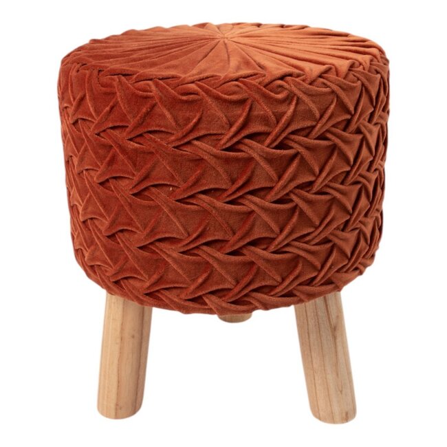 Linen & More Smock 2.0 light rust stool 35x35x45 cm