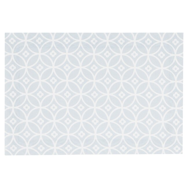 Linen & More Crossed Circles Placemat lichtest grijs 35x50cm