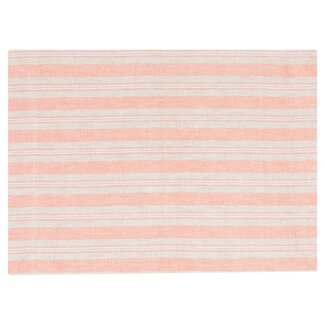 Linen & More New Linen Stripe Placemat coral haze 35x50cm