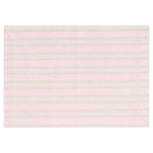 Linen & More New Linen Stripe Placemat blush 35x50cm