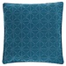 Linen & More Graphic Stonewash kussen blauw 50x50cm