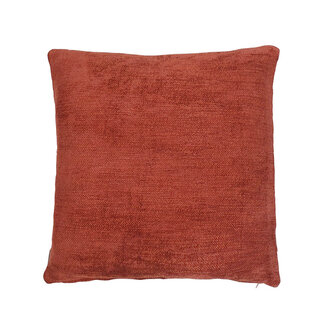 Linen & More Coco Chenille kussen oranje 45x45cm