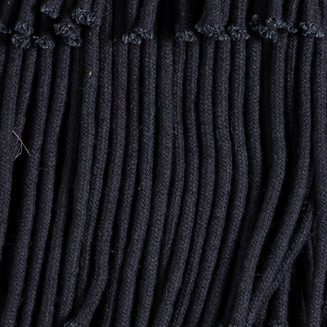 Linen & More African Fringes kussen zwart 40x40cm