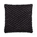 Linen & More Kingston kussen blauw zwart 45x45cm