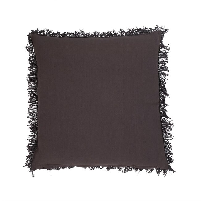 Linen & More Lioni kussen grijs 45x45cm