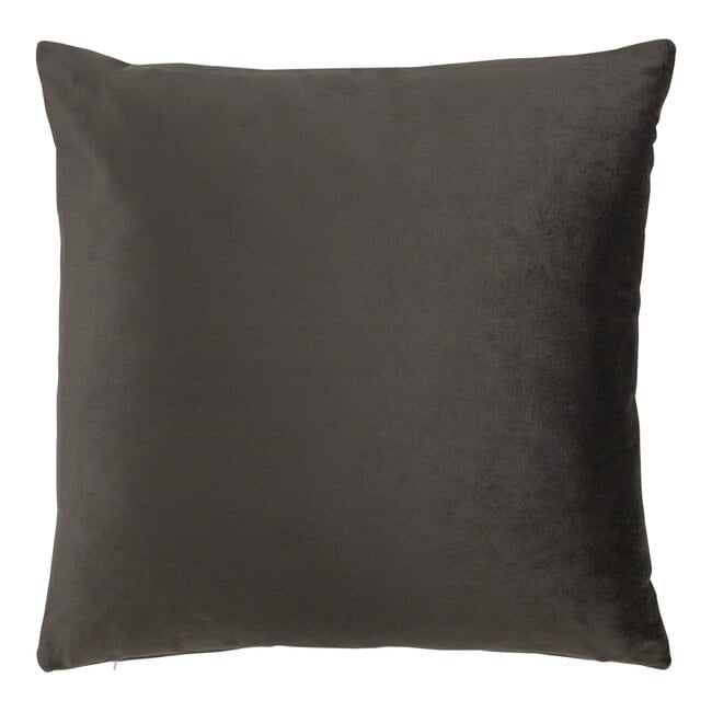 Linen & More Derry kussen donkergrijs 45x45cm