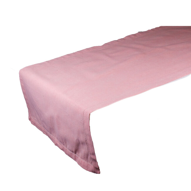 Linen & More Nena Recycled Cotton Tafelloper peach 50x140cm