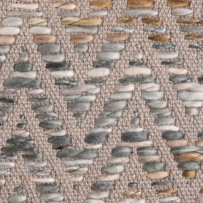 Linen & More Tye&Dye Acrylic Zigzag kussen groen 30x50cm
