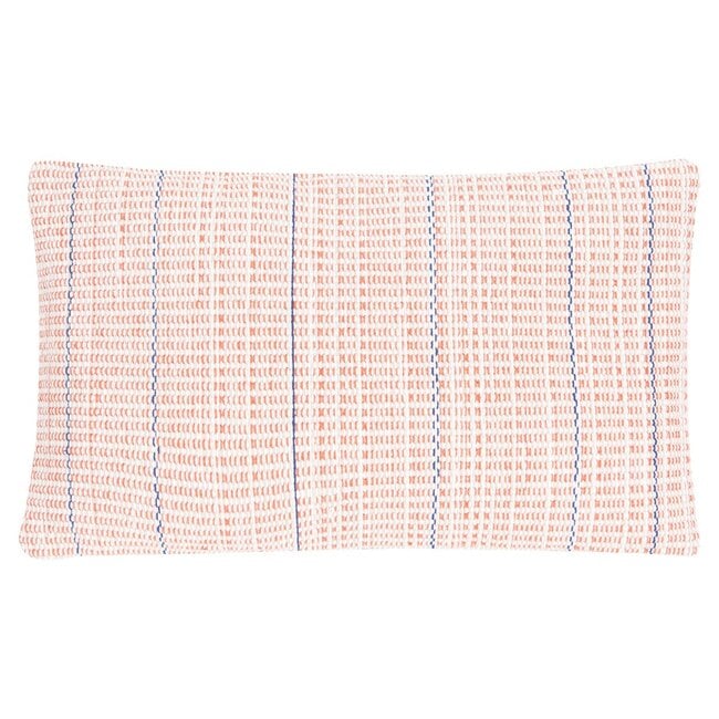Linen & More Vertical Stripe kussen oranje 30x50cm