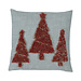 Linen & More Spartree kussen beige rood 45x45cm