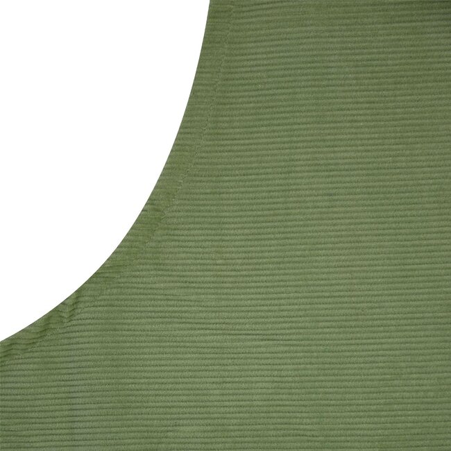 Linen & More Corduroy schort groen 75x90cm