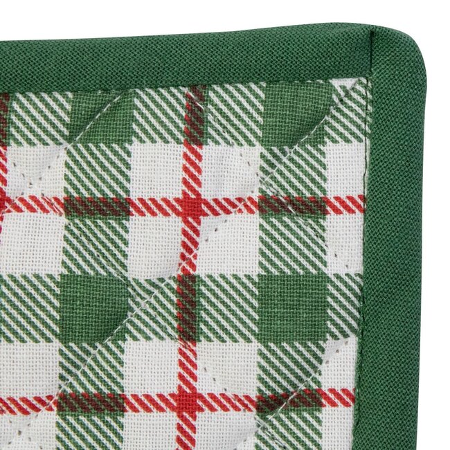 Linen & More Ferdi Pannenlap groen 20x20cm