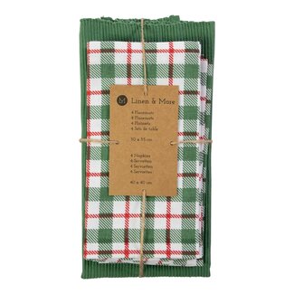 Linen & More Ferdi Servet Placemat 40x40 and 35x50cm set of 8