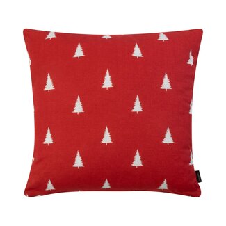 Linen & More Teresa Kussen boom wit rood 45x45cm
