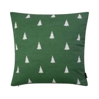Linen & More Teresa Kussen boom wit groen 45x45cm
