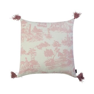 Linen & More Adele Kussen roze 45x45cm