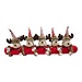 Linen & More Gebreide Rudolf windstopper rood 30x88cm