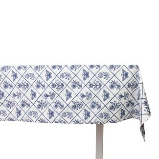 Linen & More Delfts blauw Tafelkleed Textiel 140x240cm