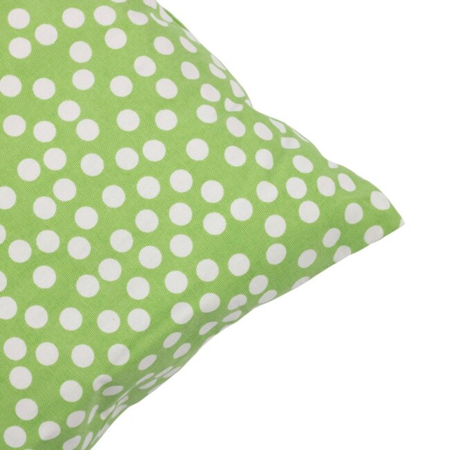 Linen & More Allover Dots green cushion 45x45 cm