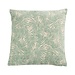 Linen & More Kussen Jacquard bladeren groen 45x45cm