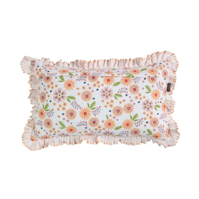 Linen & More Louisa Kussen bloem ruffle 30x50cm
