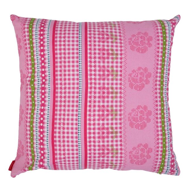 Linen & More Kussen Lisa roze 50x50cm