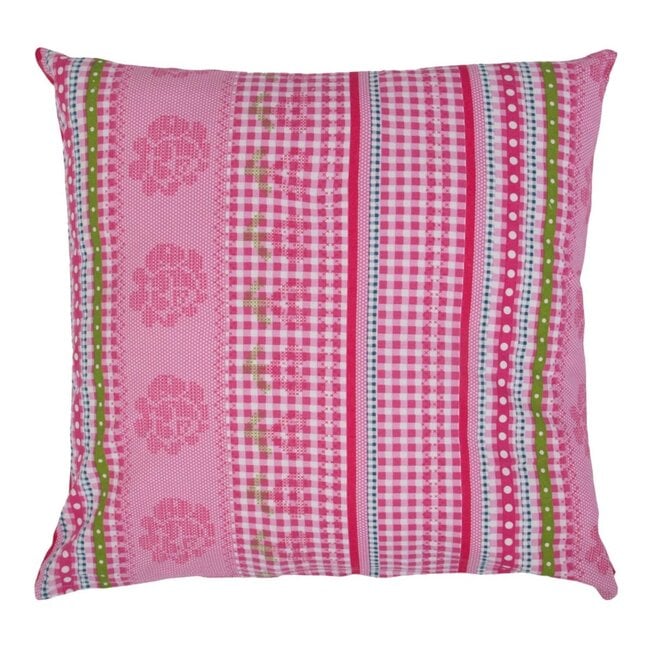 Linen & More Kussen Lisa roze 50x50cm