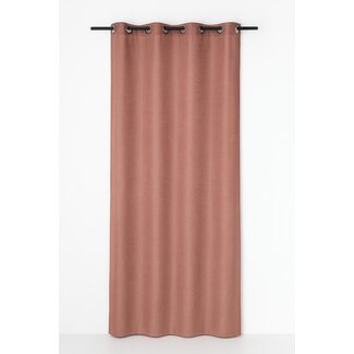 Linen & More Edera gordijn terracotta 8 rings 135 x 260 cm