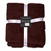 Linen & More Plaid Bladeren Bruin 140x200cm