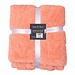 Linen & More Plaid Bladeren Roze 140x200cm