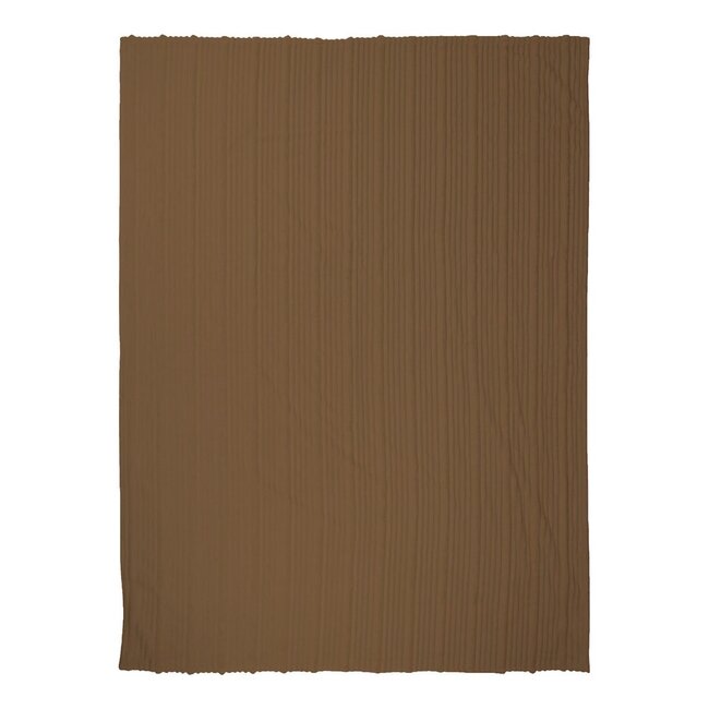 Linen & More Plaid Strepen Taupe 140x200cm